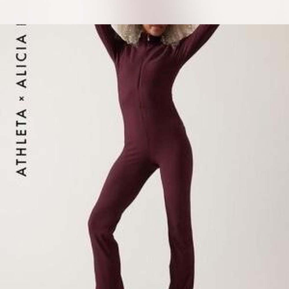Athleta Deep Burgundy Jumpsuit